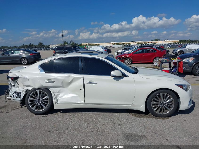 2022 Infiniti Q50 Luxe VIN: JN1EV7BPXNM311318 Lot: 37949628