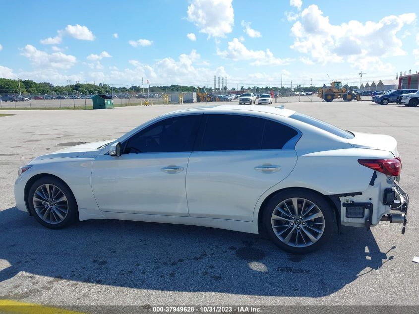 2022 Infiniti Q50 Luxe VIN: JN1EV7BPXNM311318 Lot: 37949628