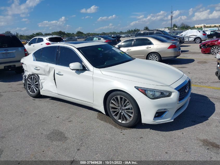 2022 Infiniti Q50 Luxe VIN: JN1EV7BPXNM311318 Lot: 37949628