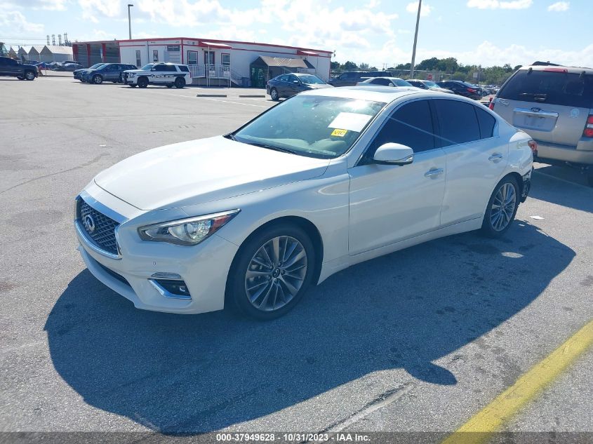 2022 Infiniti Q50 Luxe VIN: JN1EV7BPXNM311318 Lot: 37949628