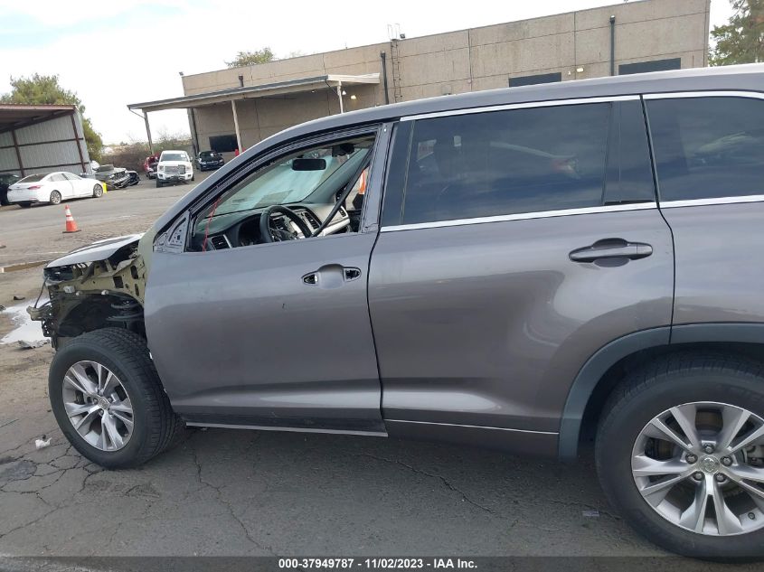 2015 Toyota Highlander Le Plus V6 VIN: 5TDZKRFH1FS101041 Lot: 37949787