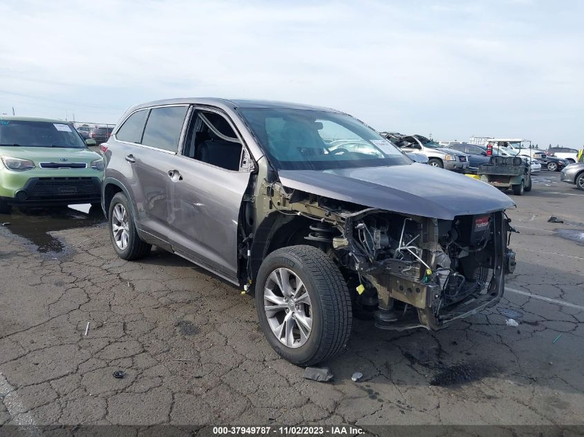 2015 Toyota Highlander Le Plus V6 VIN: 5TDZKRFH1FS101041 Lot: 37949787