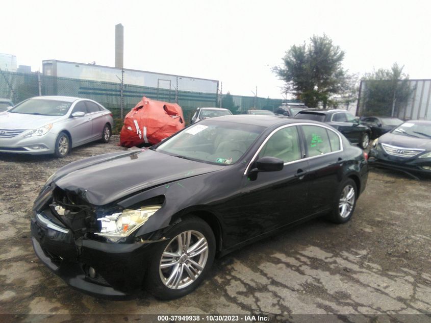 2013 Infiniti G37X X VIN: JN1CV6AR7DM356297 Lot: 37949938