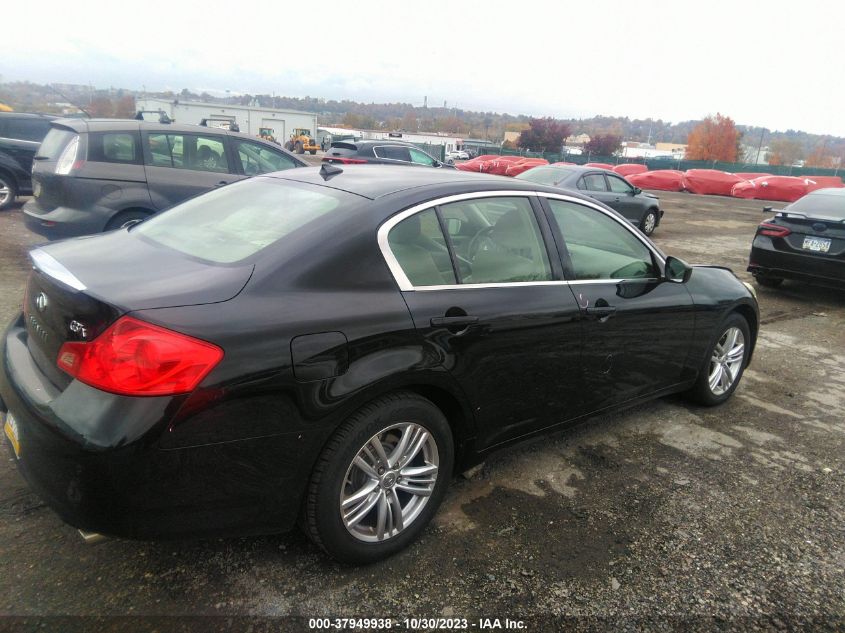 2013 Infiniti G37X X VIN: JN1CV6AR7DM356297 Lot: 37949938