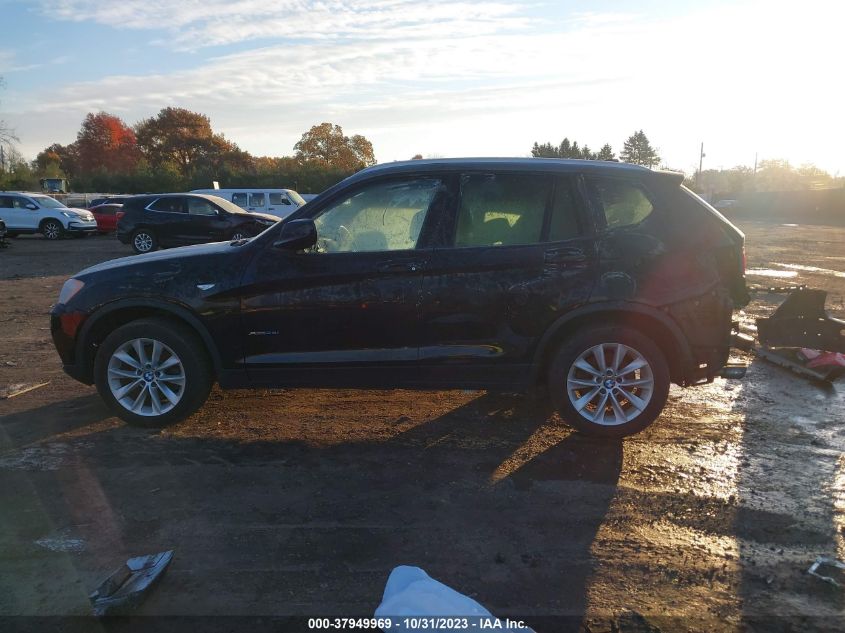 2013 BMW X3 xDrive28I VIN: 5UXWX9C5XDL874523 Lot: 37949969