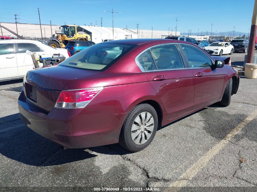 2009 Honda Accord 2.4 Lx VIN: 1HGCP26349A128188 Lot: 37950049