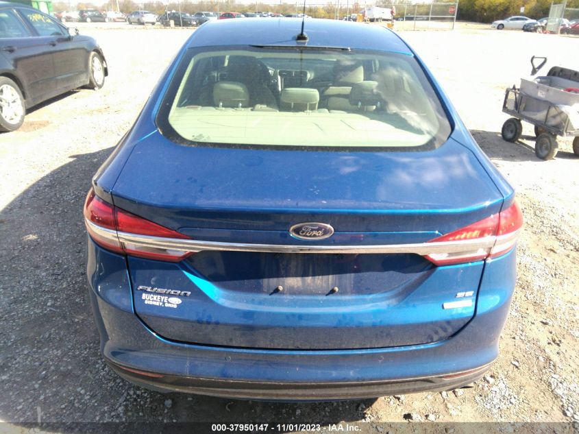 2017 Ford Fusion Se VIN: 3FA6P0HD2HR283306 Lot: 37950147