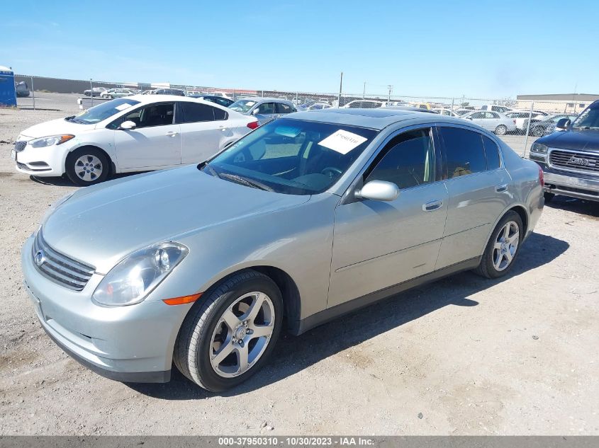 2003 Infiniti G35 Sedan W/Leather VIN: JNKCV51E93M300542 Lot: 37950310