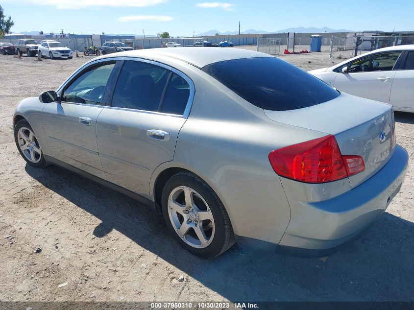 2003 Infiniti G35 Sedan W/Leather VIN: JNKCV51E93M300542 Lot: 37950310