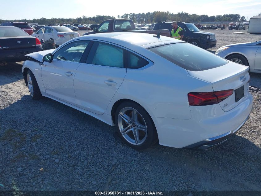 2022 Audi A5 Sportback Premium 45 Tfsi S Line VIN: WAUDACF50NA013087 Lot: 37950781