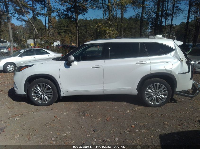 2023 Toyota Highlander Hybrid Platinum VIN: 5TDEBRCH6PS107390 Lot: 37950847