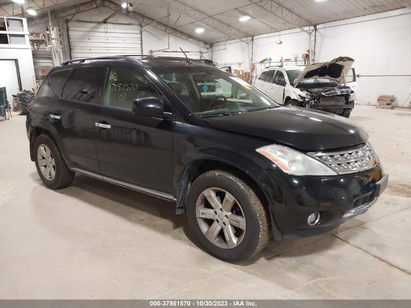 2007 Nissan Murano Sl VIN: JN8AZ08WX7W629733 Lot: 37951570