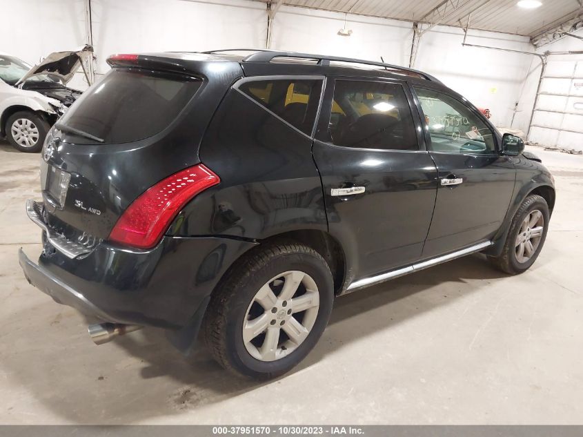 2007 Nissan Murano Sl VIN: JN8AZ08WX7W629733 Lot: 37951570