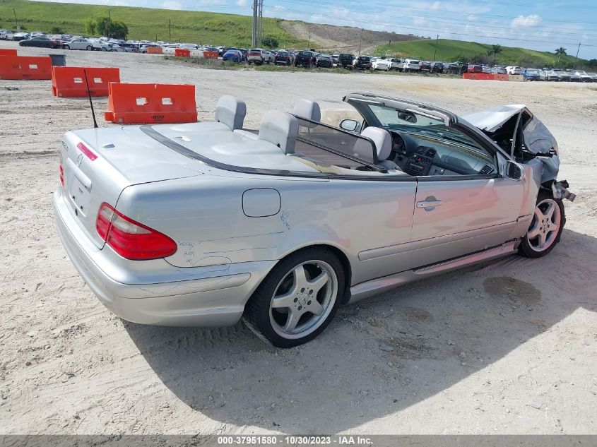 2003 Mercedes-Benz Clk-Class 4.3L VIN: WDBLK70G23T137472 Lot: 37951580