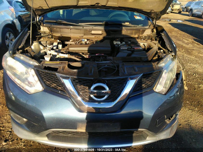 2016 Nissan Rogue S VIN: 5N1AT2MVXGC845892 Lot: 37951609