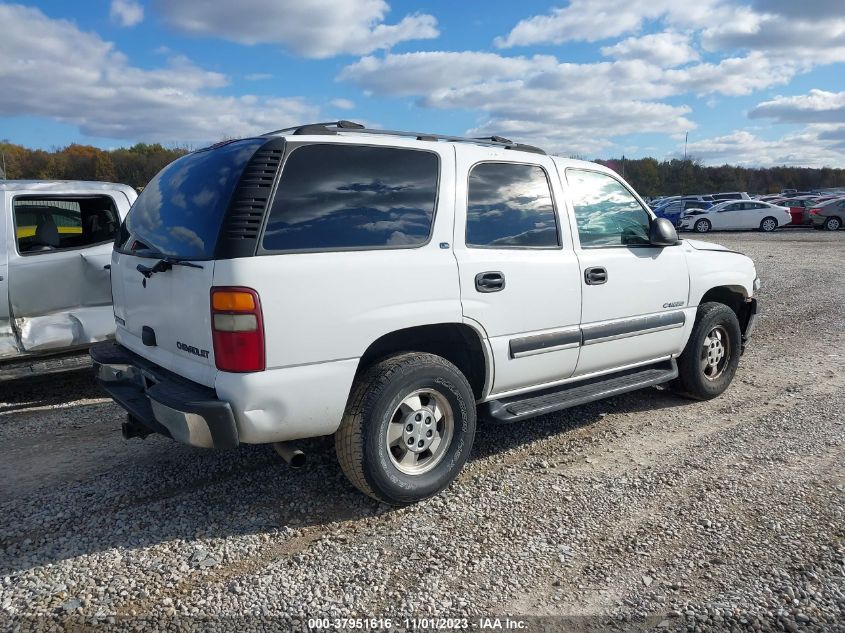 2001 Chevrolet Tahoe Ls VIN: 1GNEC13T51J156854 Lot: 37951616