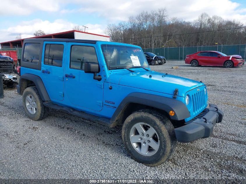 2018 Jeep Wrangler Jk Unlimited Sport S 4X4 VIN: 1C4HJWDG9JL897538 Lot: 37951631