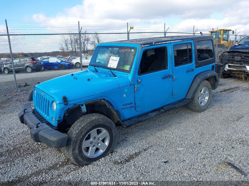 2018 Jeep Wrangler Jk Unlimited Sport S 4X4 VIN: 1C4HJWDG9JL897538 Lot: 37951631