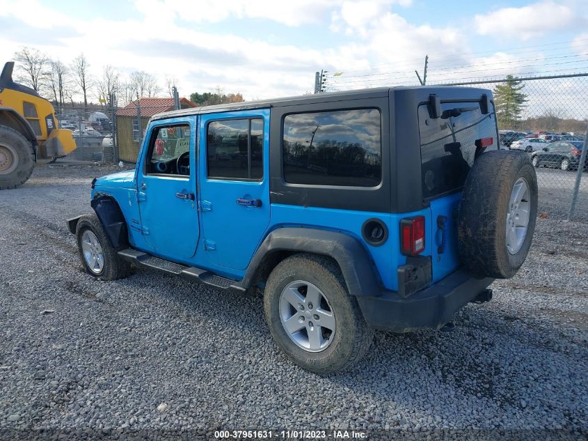 2018 Jeep Wrangler Jk Unlimited Sport S 4X4 VIN: 1C4HJWDG9JL897538 Lot: 37951631