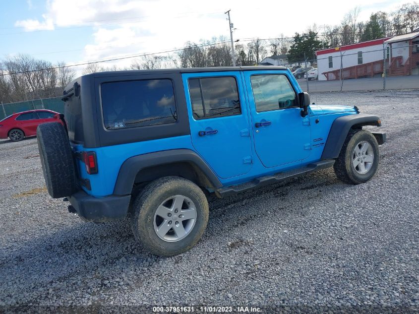 2018 Jeep Wrangler Jk Unlimited Sport S 4X4 VIN: 1C4HJWDG9JL897538 Lot: 37951631