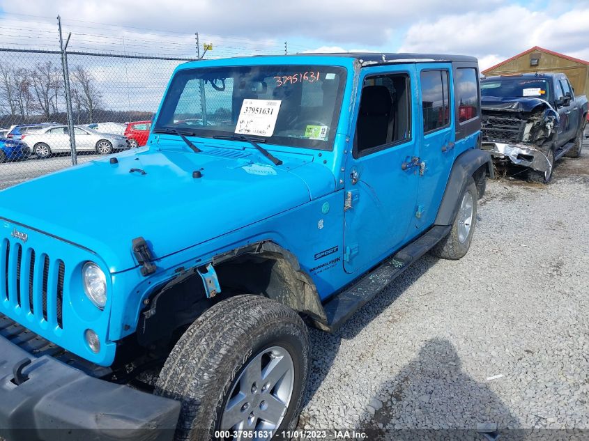 2018 Jeep Wrangler Jk Unlimited Sport S 4X4 VIN: 1C4HJWDG9JL897538 Lot: 37951631