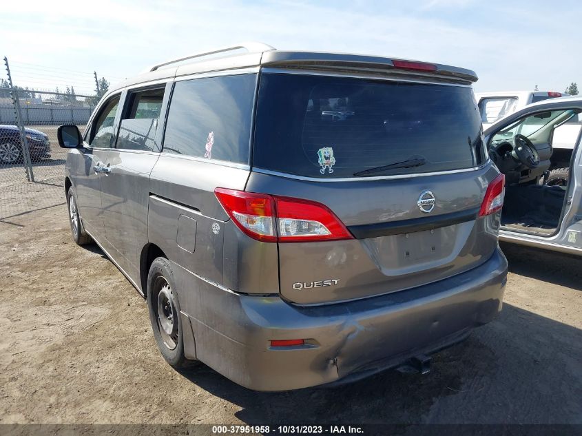 2014 Nissan Quest S VIN: JN8AE2KPXE9101842 Lot: 37951958