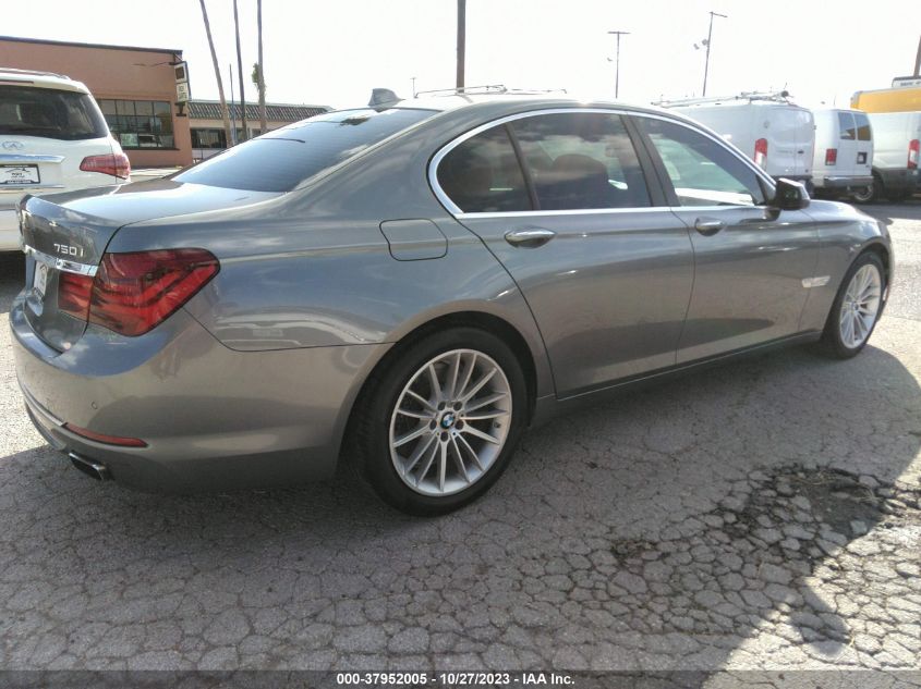 2013 BMW 750I xDrive VIN: WBAYB6C56DD223968 Lot: 37952005