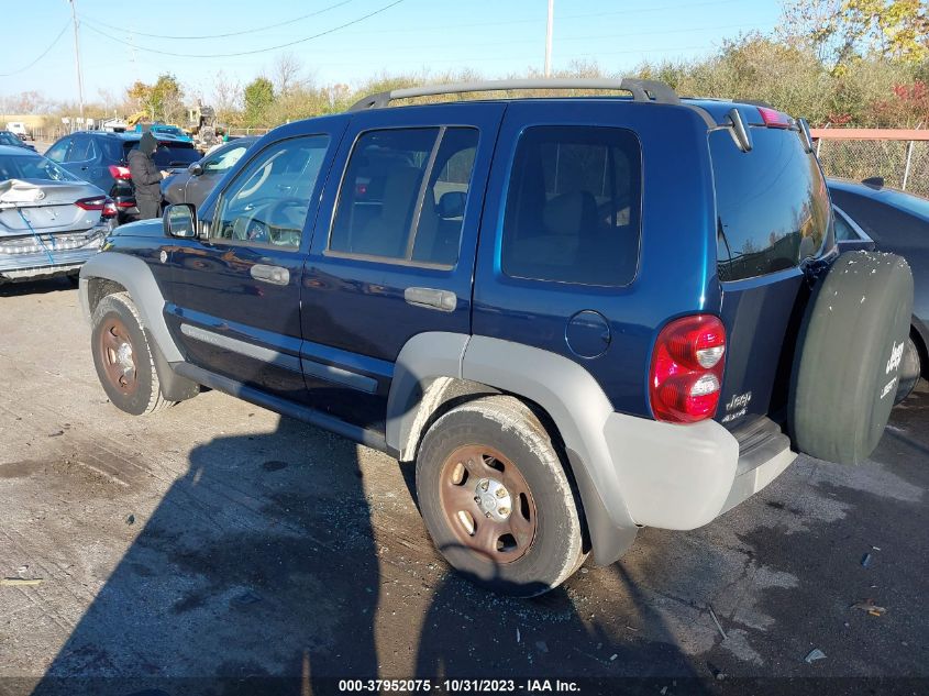 2005 Jeep Liberty Sport VIN: 1J4GL48K35W620424 Lot: 37952075