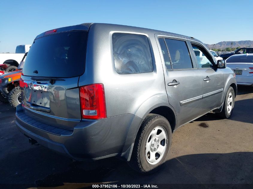 2011 Honda Pilot Lx VIN: 5FNYF3H28BB054871 Lot: 37952186