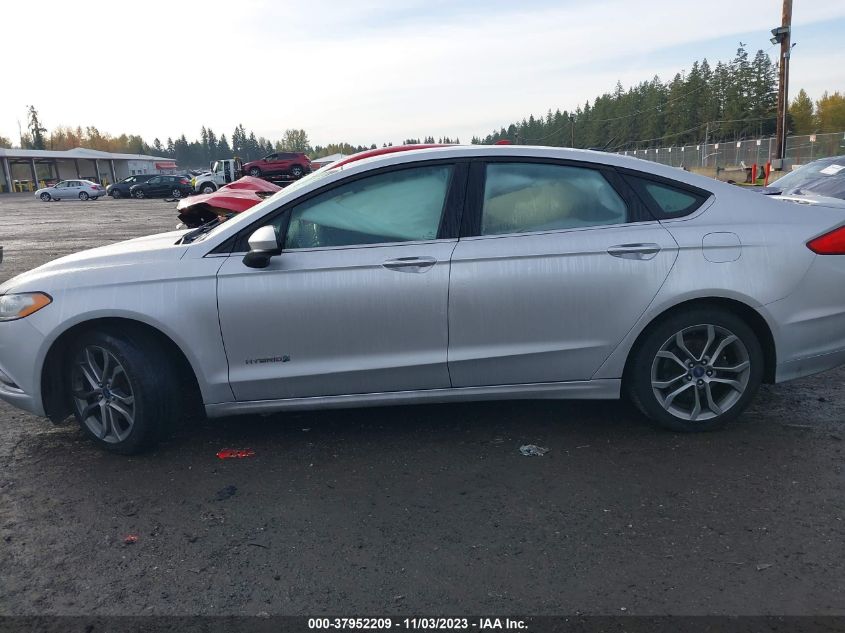 2017 Ford Fusion Hybrid Se VIN: 3FA6P0LU9HR324800 Lot: 37952209