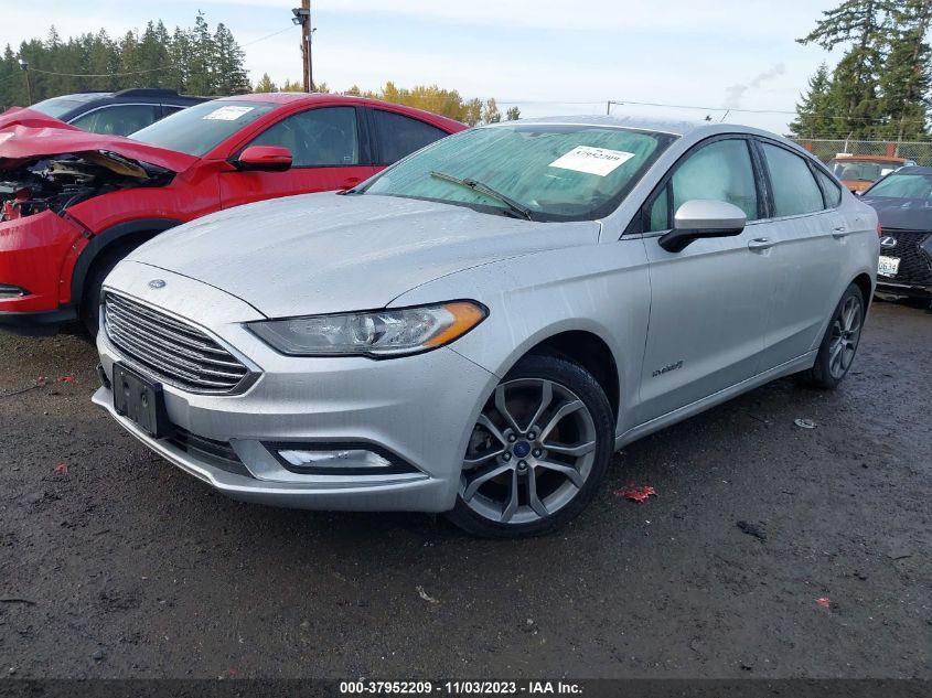 2017 Ford Fusion Hybrid Se VIN: 3FA6P0LU9HR324800 Lot: 37952209