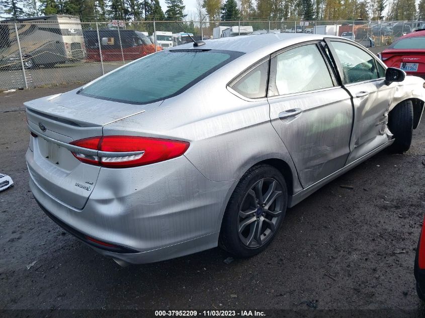 2017 Ford Fusion Hybrid Se VIN: 3FA6P0LU9HR324800 Lot: 37952209