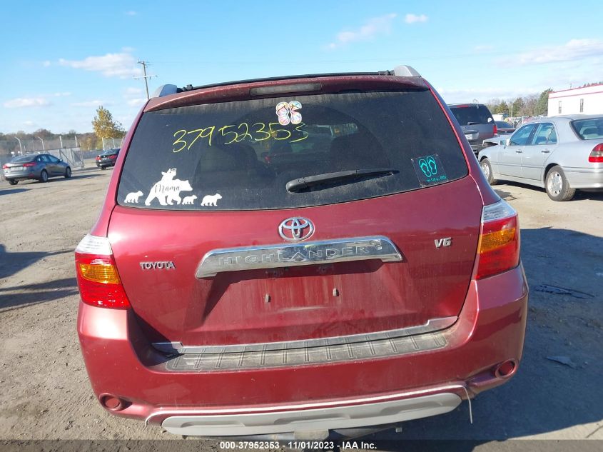 2008 Toyota Highlander Base VIN: JTEDS41A182054610 Lot: 37952353