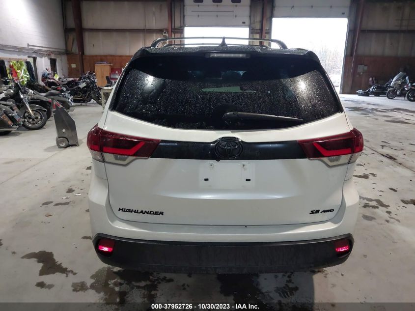 2019 Toyota Highlander Se VIN: 5TDJZRFH2KS965101 Lot: 37952726