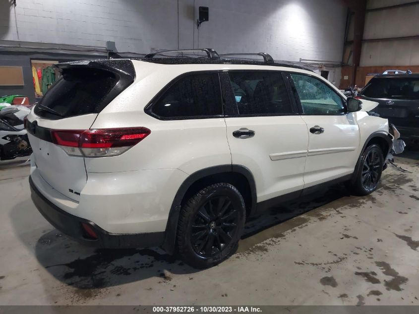 2019 Toyota Highlander Se VIN: 5TDJZRFH2KS965101 Lot: 37952726