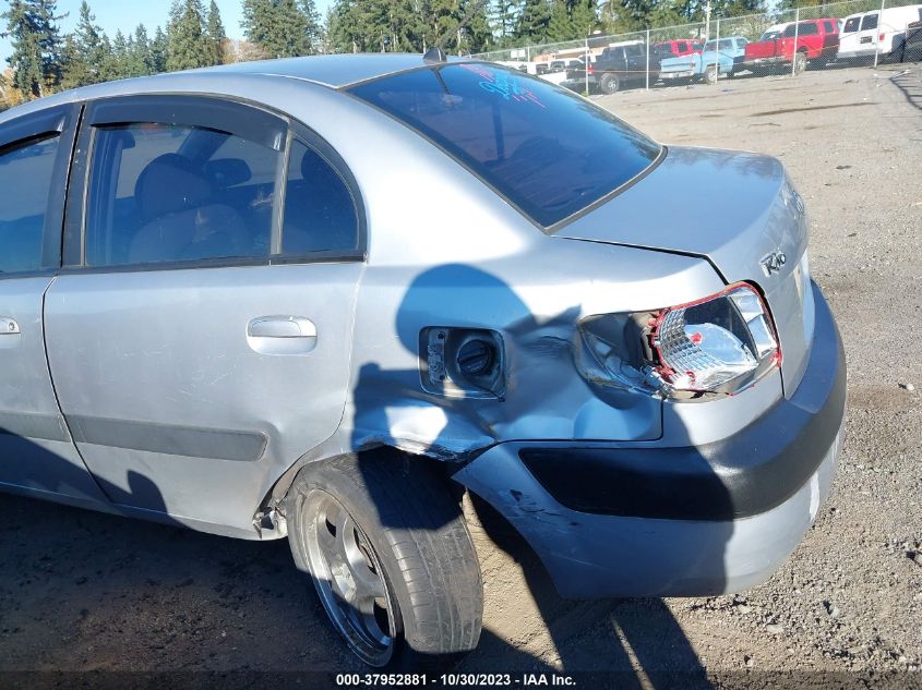 2006 Kia Rio Lx VIN: KNADE123566121237 Lot: 37952881