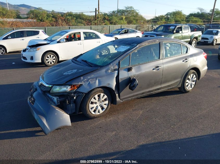 2012 Honda Civic Lx VIN: 19XFB2F59CE344943 Lot: 37952899