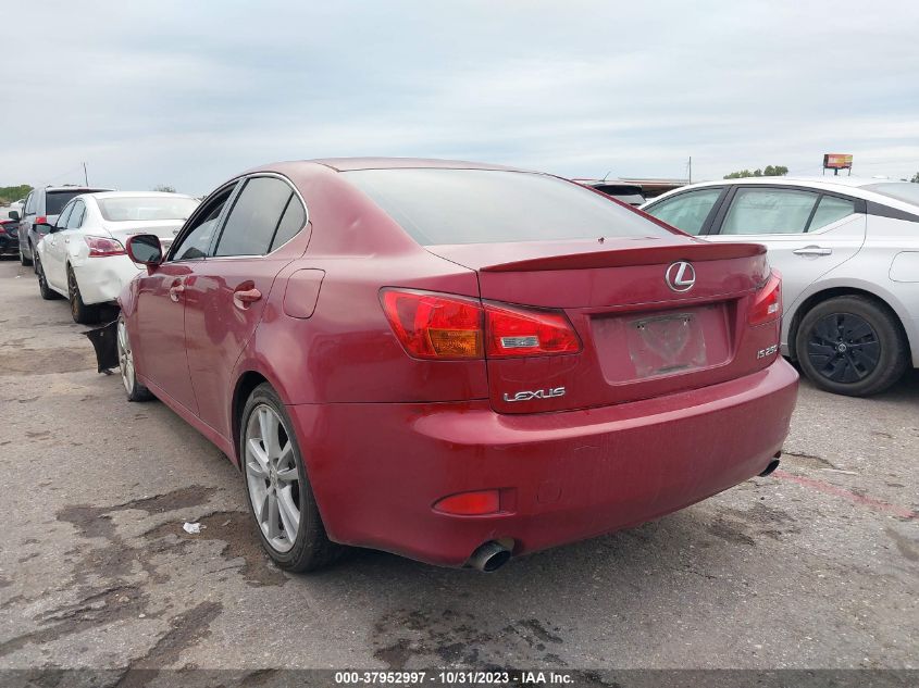 2006 Lexus Is 250 Auto VIN: JTHBK262565020942 Lot: 37952997