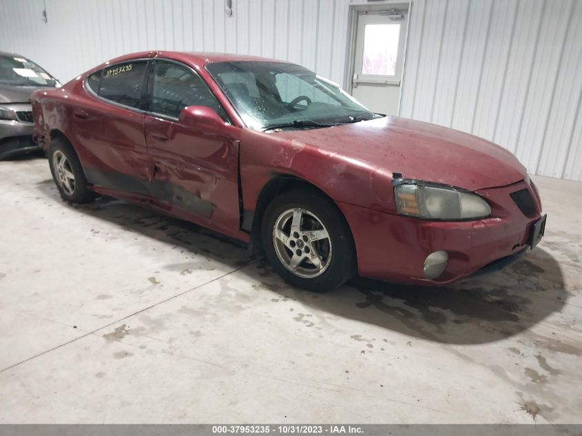 2004 Pontiac Grand Prix Gt1 VIN: 2G2WP522941373330 Lot: 37953235