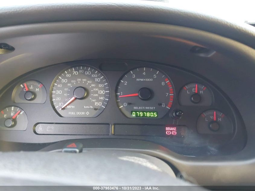 2001 Ford Mustang Gt VIN: 1FAFP42X01F166000 Lot: 37953476