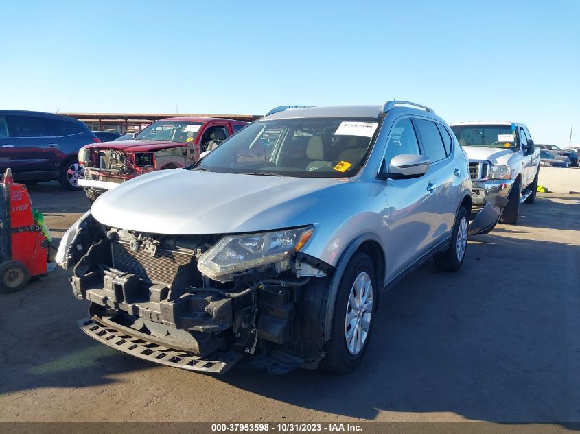 2016 Nissan Rogue S VIN: KNMAT2MT5GP595103 Lot: 37953598