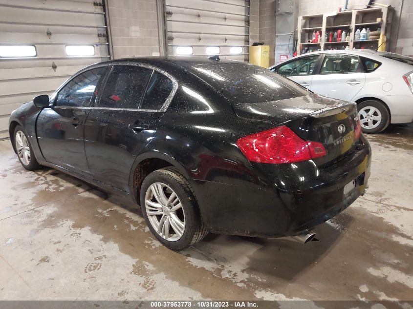 2013 Infiniti G37X X VIN: JN1CV6AR7DM766310 Lot: 37953778