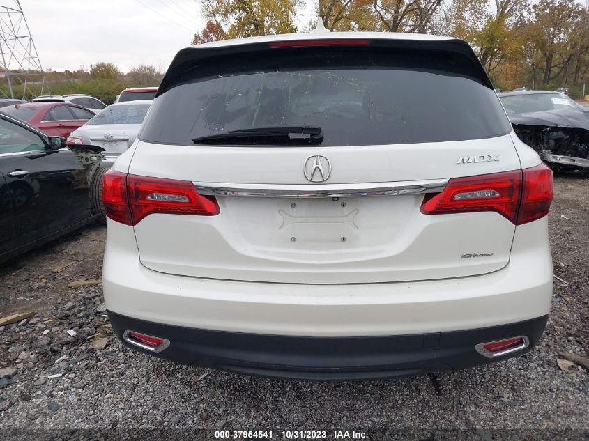 2015 Acura Mdx VIN: 5FRYD4H24FB012990 Lot: 37954541