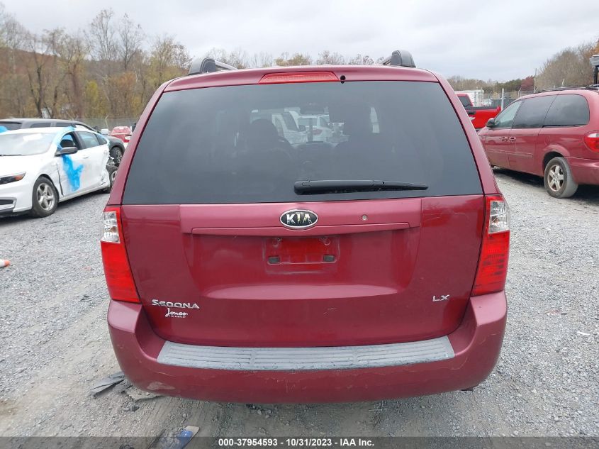 2008 Kia Sedona Lx VIN: KNDMB233986203782 Lot: 37954593