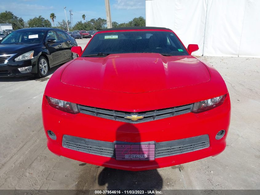 2015 Chevrolet Camaro Lt VIN: 2G1FD3D39F9205425 Lot: 37954616