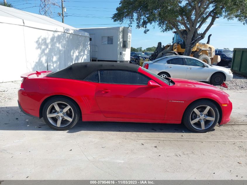 2015 Chevrolet Camaro Lt VIN: 2G1FD3D39F9205425 Lot: 37954616