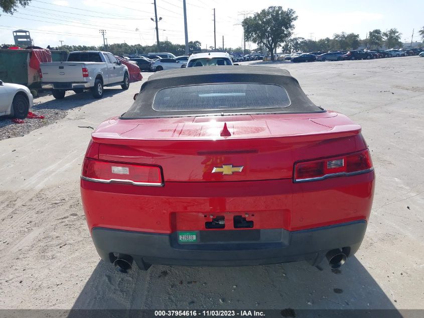 2015 Chevrolet Camaro Lt VIN: 2G1FD3D39F9205425 Lot: 37954616