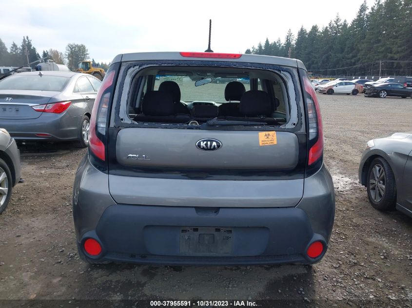 2015 Kia Soul + VIN: KNDJP3A55F7116497 Lot: 37955591