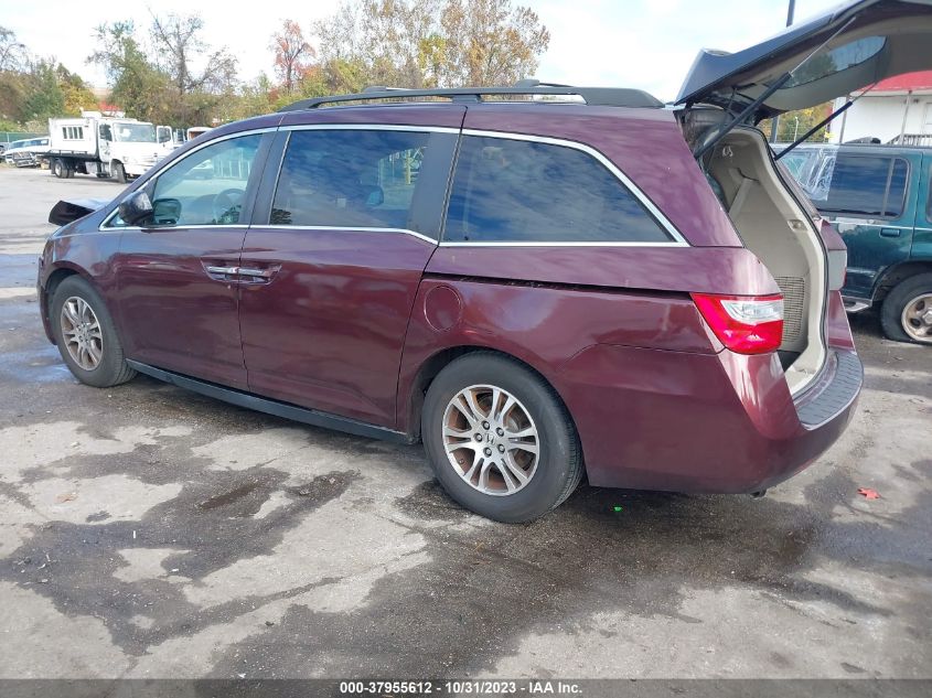 2011 Honda Odyssey Ex-L VIN: 5FNRL5H63BB016640 Lot: 37955612