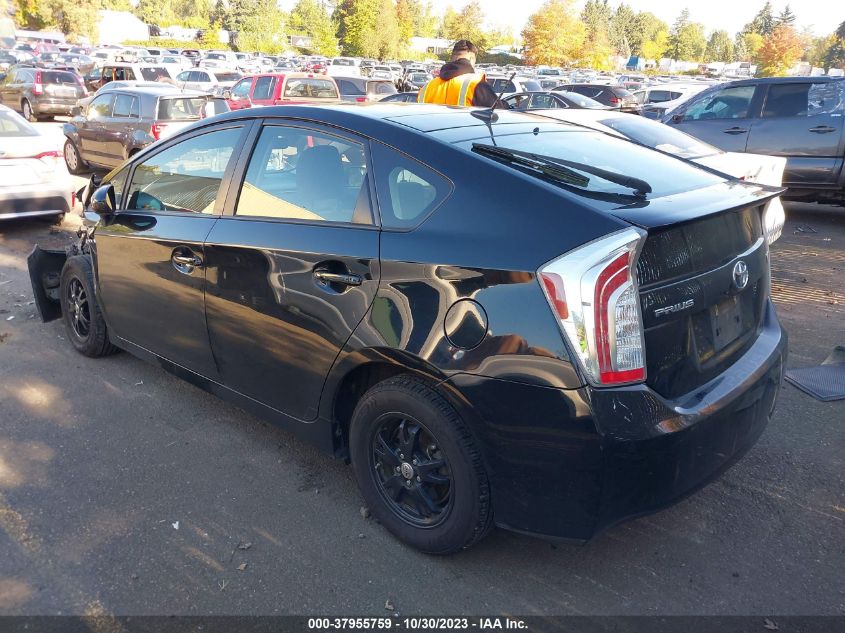 2013 Toyota Prius Three VIN: JTDKN3DU2D5575489 Lot: 37955759